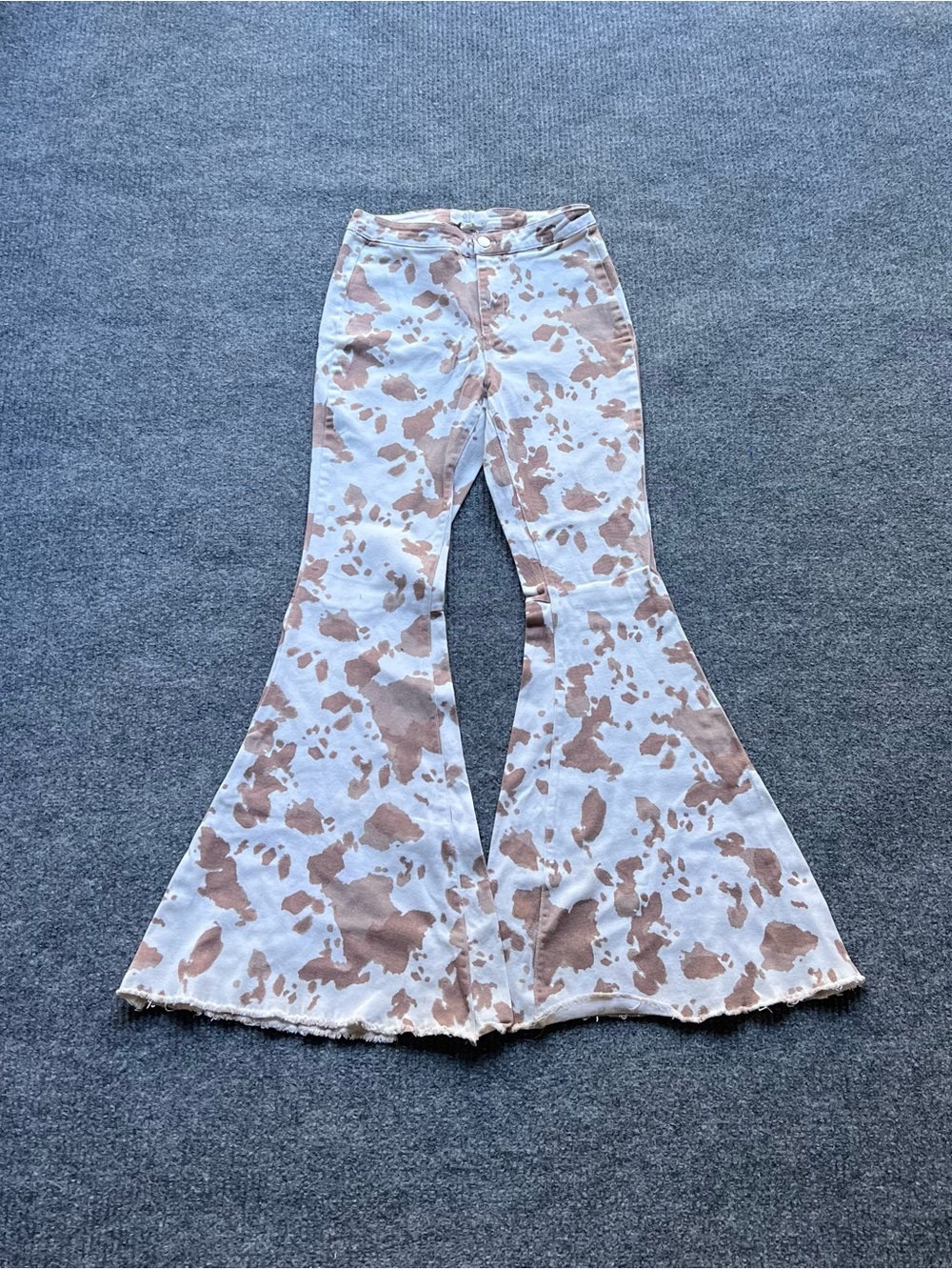 Western Cow Print Super Flare Pants